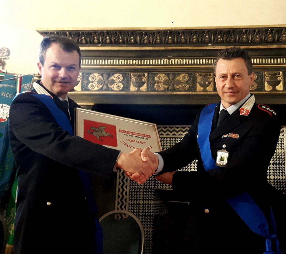 Polizia Municipale Mugello. Stamani festa e passaggio di consegne