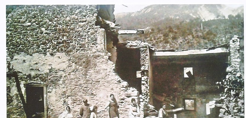 Una tragica immagina del terremoto del 1919