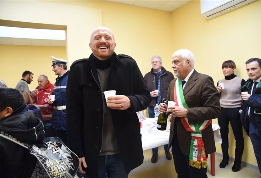 Rifresco riapertura scuola primaria Don Milani di Troghi , Rignano sull'Arno con il Sindaco Daniele Lorenzini