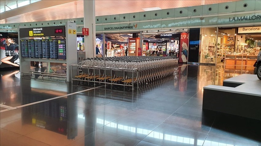 altra immagine dell'aeroporto di Barcellona