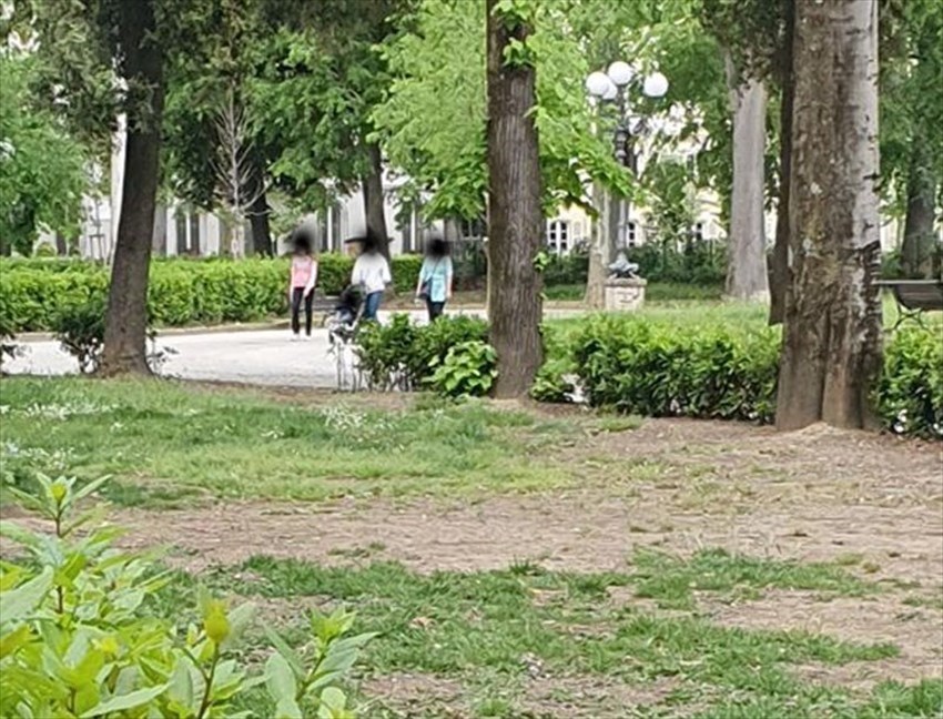 Piazza D'Azeglio il 1 maggio 2020