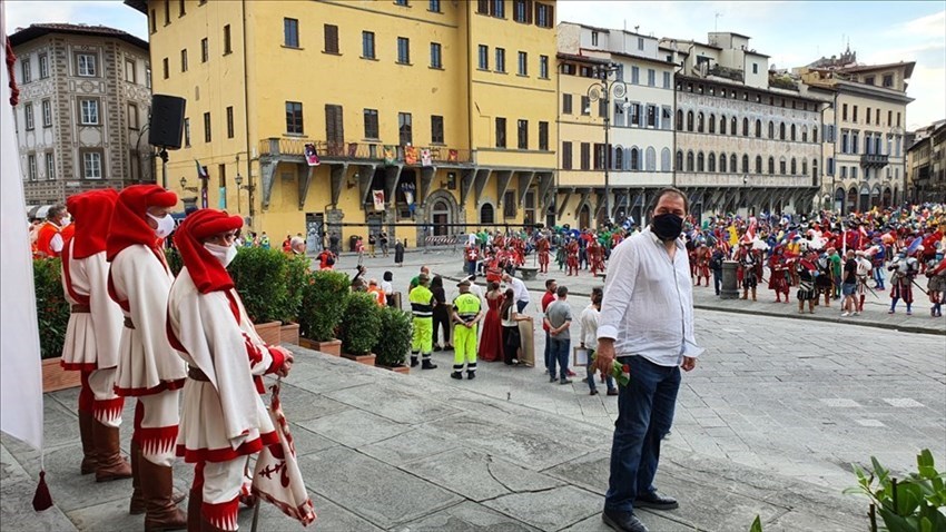 Il Presidente del Calcio storico Michele Pierguidi