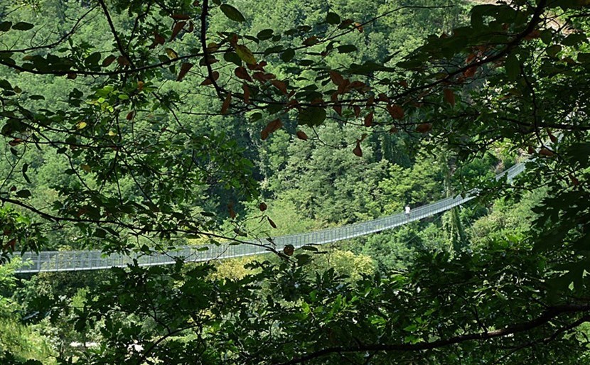 Ponte sospeso a San Marcello pistoiese