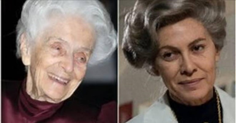 Rita Levi Montalcini e Elena Sofia Ricci nel suo ruolo