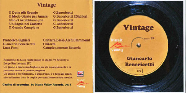 Nuovo CD di Giancarlo Benericetti